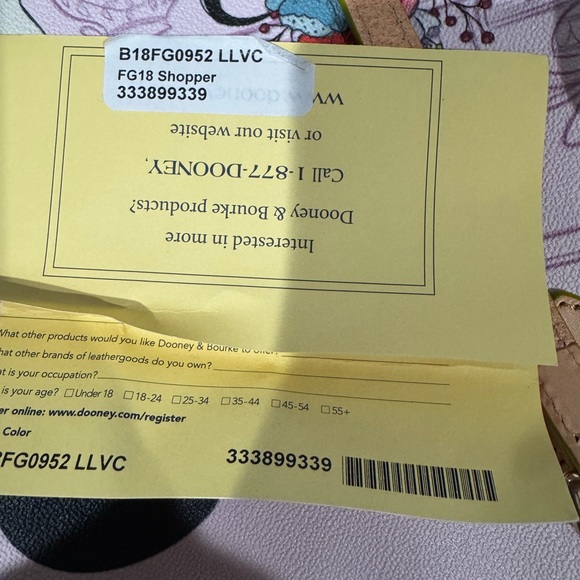 Dooney and Bourke Disney Minnie Mouse 2018 Flower Garden Tote - Picture 7 of 9